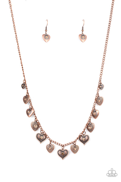 Paparazzi Lovely Lockets - Copper - Veronica's Jewelry Paradise, LLC