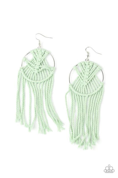 Paparazzi Macrame Myself and I - green - Veronica's Jewelry Paradise, LLC