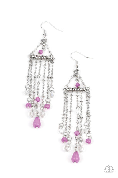 Paparazzi Marina Breeze - Purple Earrings