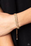 Paparazzi Mecca Metro - Gold Snake Chain Bracelet