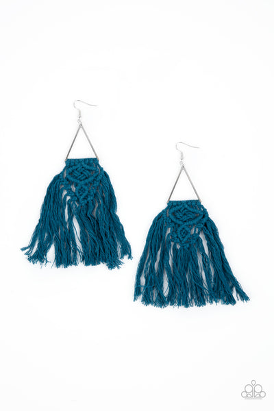 Paparazzi Modern Day Macrame - Blue - Veronica's Jewelry Paradise, LLC