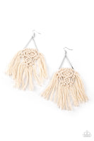 Paparazzi Modern Day Macrame - White - Veronica's Jewelry Paradise, LLC