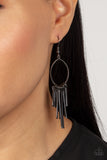 Paparazzi Mood Swing - Black Earrings