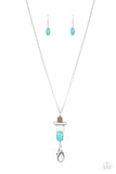 Paparazzi Natural Novice Lanyard- Blue - Veronica's Jewelry Paradise, LLC
