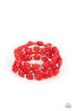Paparazzi Nice GLOWING! - Red - Veronica's Jewelry Paradise, LLC