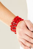 Paparazzi Nice GLOWING! - Red - Veronica's Jewelry Paradise, LLC