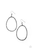 Paparazzi OVAL-ruled! - Black - Veronica's Jewelry Paradise, LLC
