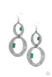 Paparazzi OVAL and OVAL Again - Green - Veronica's Jewelry Paradise, LLC