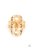 Paparazzi Open Fire - Gold - Veronica's Jewelry Paradise, LLC