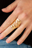 Paparazzi Open Fire - Gold - Veronica's Jewelry Paradise, LLC