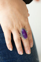 Paparazzi Oval Oasis - Purple - Veronica's Jewelry Paradise, LLC