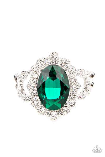 Paparazzi Oval Office Opulence - Green - Veronica's Jewelry Paradise, LLC