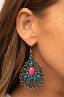 Paparazzi Peacock Prance - Multi Earrings