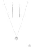 Paparazzi Pitter-Patter, Goes My Heart - Silver - Veronica's Jewelry Paradise, LLC