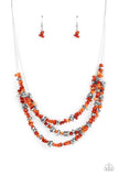 Paparazzi Placid Pebbles - Orange - Veronica's Jewelry Paradise, LLC
