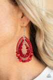 Paparazzi Prana Party - Red - Veronica's Jewelry Paradise, LLC