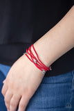 Paparazzi Pretty Patriotic - Red - Veronica's Jewelry Paradise, LLC