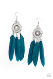 Paparazzi Pretty in PLUMES - Blue - Veronica's Jewelry Paradise, LLC