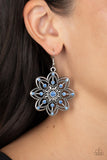 Paparazzi Prismatic Perennial - Blue Petals Bloom Earrings