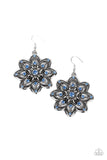 Paparazzi Prismatic Perennial - Blue Petals Bloom Earrings