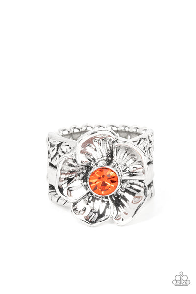 Paparazzi Prismatically Petunia - Orange - Veronica's Jewelry Paradise, LLC