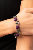 Paparazzi Pumped up Prisms - Purple Bracelet