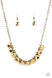 Paparazzi Radiance Squared - Brass - Veronica's Jewelry Paradise, LLC