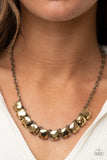 Paparazzi Radiance Squared - Brass - Veronica's Jewelry Paradise, LLC