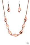 Paparazzi Raw Rapture - Copper Necklace