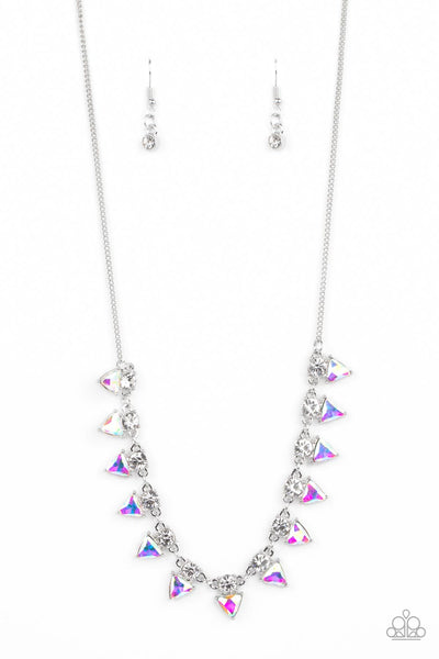 Paparazzi Razor-Sharp Refinement - White Necklace