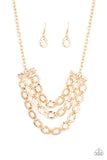 Paparazzi Repeat After Me - Gold - Veronica's Jewelry Paradise, LLC