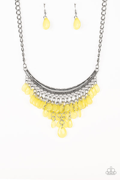 Paparazzi Rio Rainfall- Yellow - Veronica's Jewelry Paradise, LLC