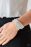Paparazzi Rock Star Attitude - white - Veronica's Jewelry Paradise, LLC