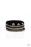 Paparazzi Rollin In Rhinestones - Black - Veronica's Jewelry Paradise, LLC