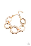 Paparazzi STEEL The Show - Gold - Veronica's Jewelry Paradise, LLC