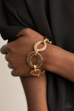 Paparazzi STEEL The Show - Gold - Veronica's Jewelry Paradise, LLC