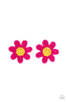 Paparazzi Sensational Seeds - Pink Seed Bead Petals Earrings