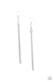 Paparazzi Shimmery Streamers- Silver - Veronica's Jewelry Paradise, LLC