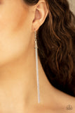 Paparazzi Shimmery Streamers- Silver - Veronica's Jewelry Paradise, LLC