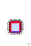 Paparazzi Slow Burn - Pink Iridescent Ring