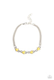 Paparazzi Smitten Sweethearts - Yellow Bracelet