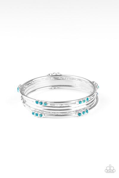 Paparazzi Stackable Sparkle - Blue - Veronica's Jewelry Paradise, LLC