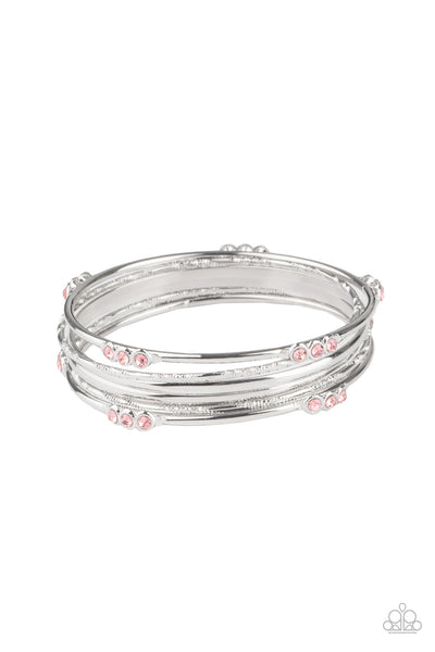 Paparazzi Stackable Sparkle - Pink - Veronica's Jewelry Paradise, LLC