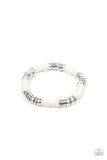 Paparazzi Stacked In Your Favor - White - Veronica's Jewelry Paradise, LLC