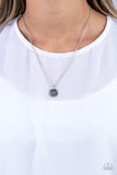 Paparazzi Stamped Sentiment - Silver Heart Necklace
