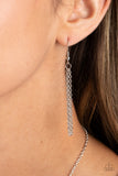 Paparazzi Stamped Sentiment - Silver Heart Necklace