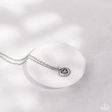 Paparazzi Stamped Sentiment - Silver Heart Necklace