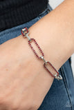 Paparazzi Still Not OVAL You - Red - Veronica's Jewelry Paradise, LLC