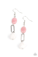 Paparazzi Stone Apothecary - Multi Rose Quartz Stone Earrings