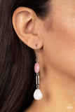 Paparazzi Stone Apothecary - Multi Rose Quartz Stone Earrings